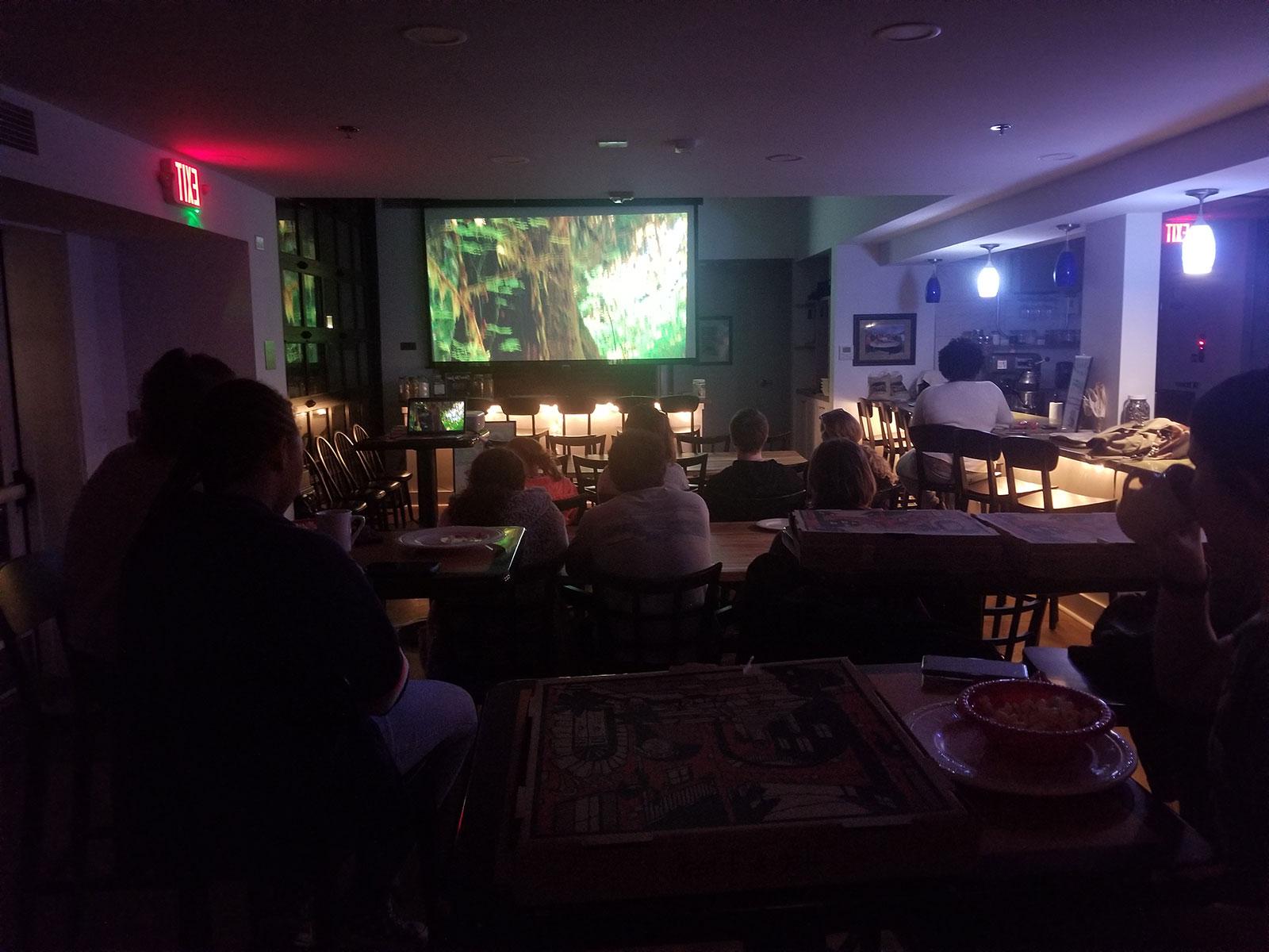 A screening of 污垢! 的 Movie in the Food Lab gets builds excitement about the importance of composting.